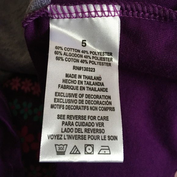 Kids Headquarters 2 Pc. Unicorn tunic&leggings set, Little Girl size 5. - Picture 5 of 8